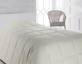 L'essentiel linge de maison Edredón Doble 195x215 cm Crudo, 100% Algodón con Relleno de Lana, 300 gr/m², Lujo y Confort para tu Dormitorio